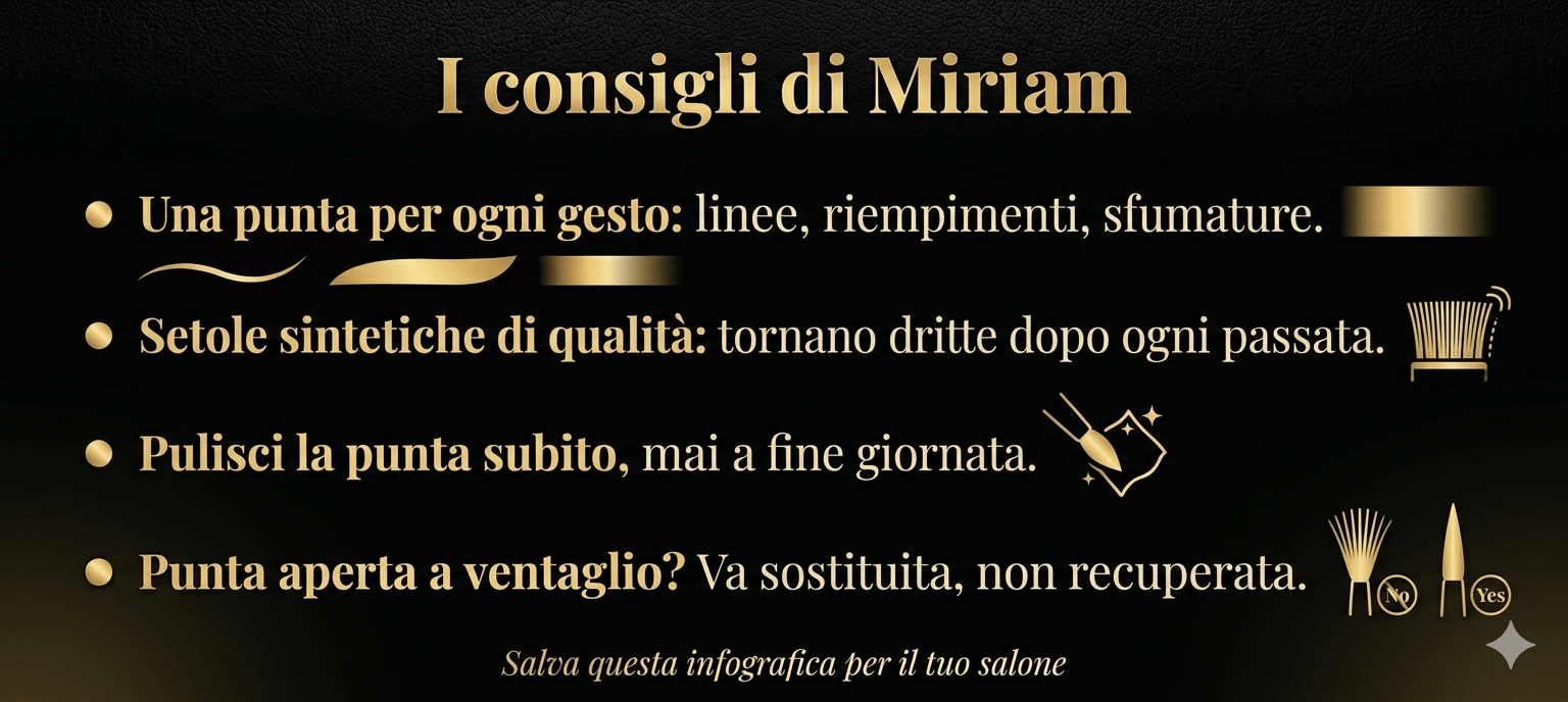 Consigli di Miriam per scegliere i pennelli per micropittura unghie